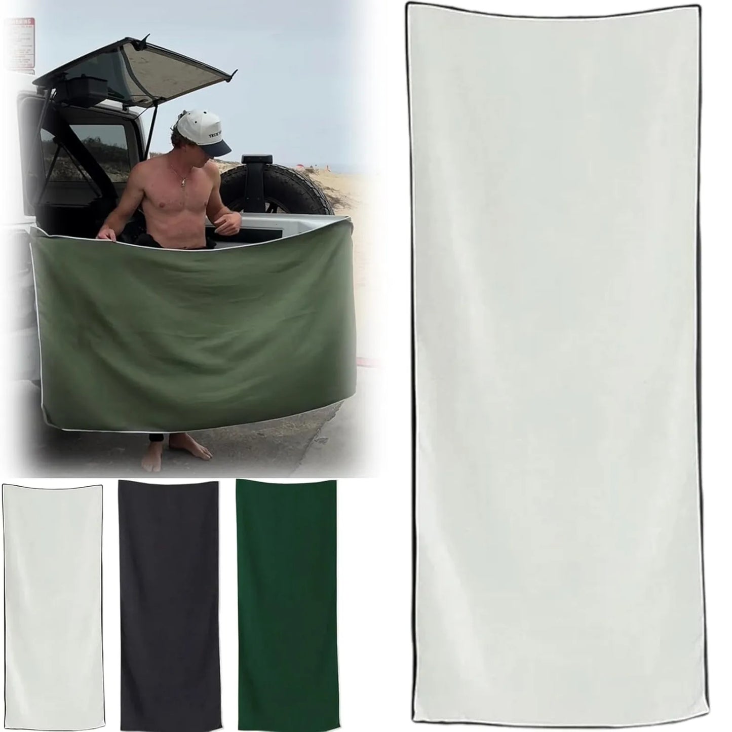 Serviette bainchic aimanté
