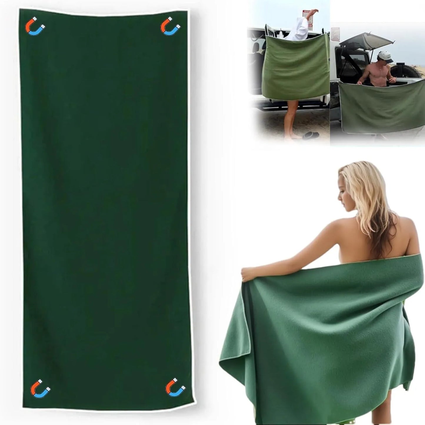 Serviette bainchic aimanté